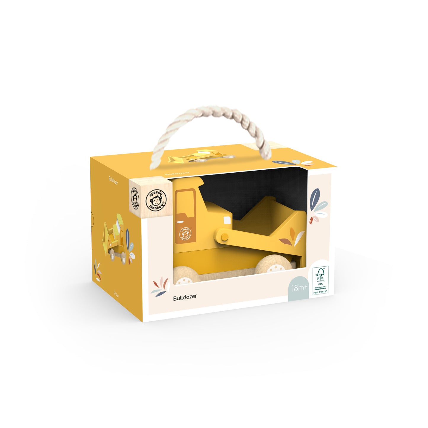 SPEEDY MONKEY | WOODEN BULLDOZER