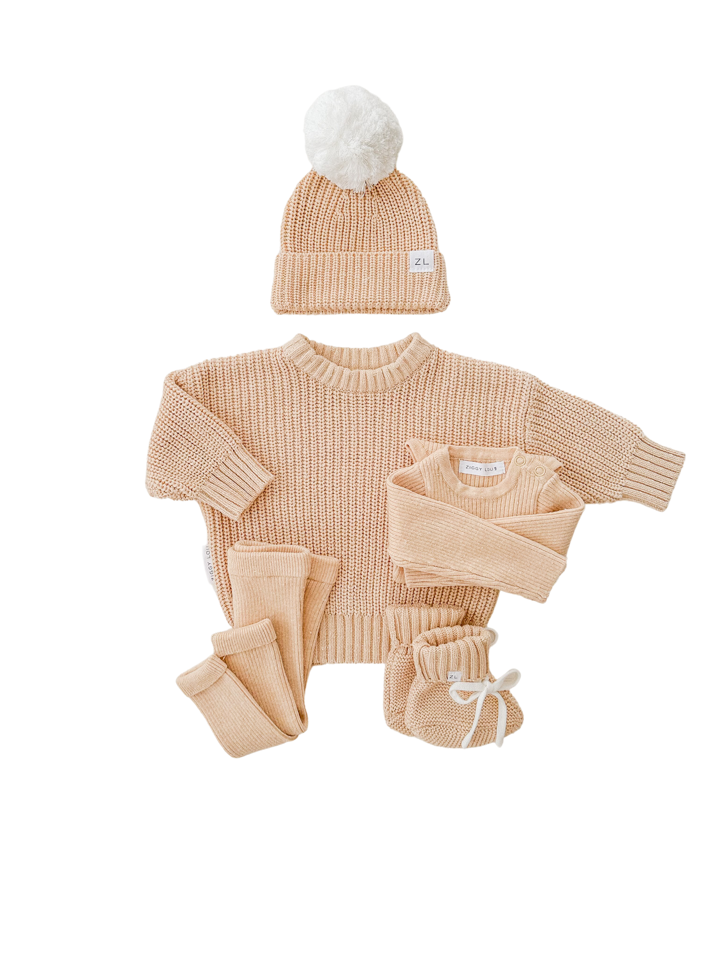 Ziggy Lou Booties - Sand Fleck/Milk