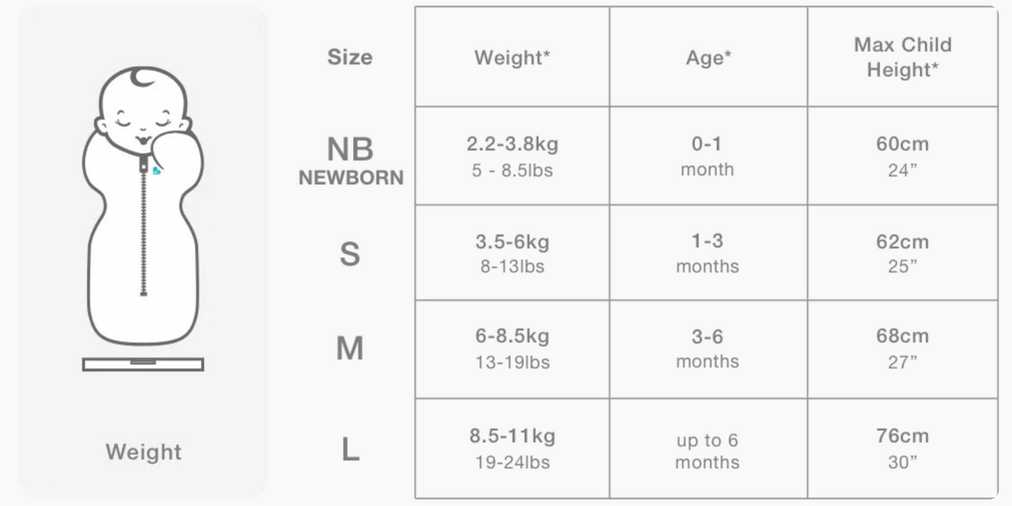 Love To Dream Swaddle Up Sleeping Bag - 2.5 TOG - Dreamer White