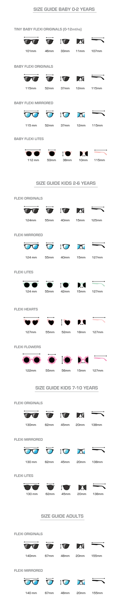 Flexi Sunnies Baby Sunglasses - Matte Black (2-6Y)