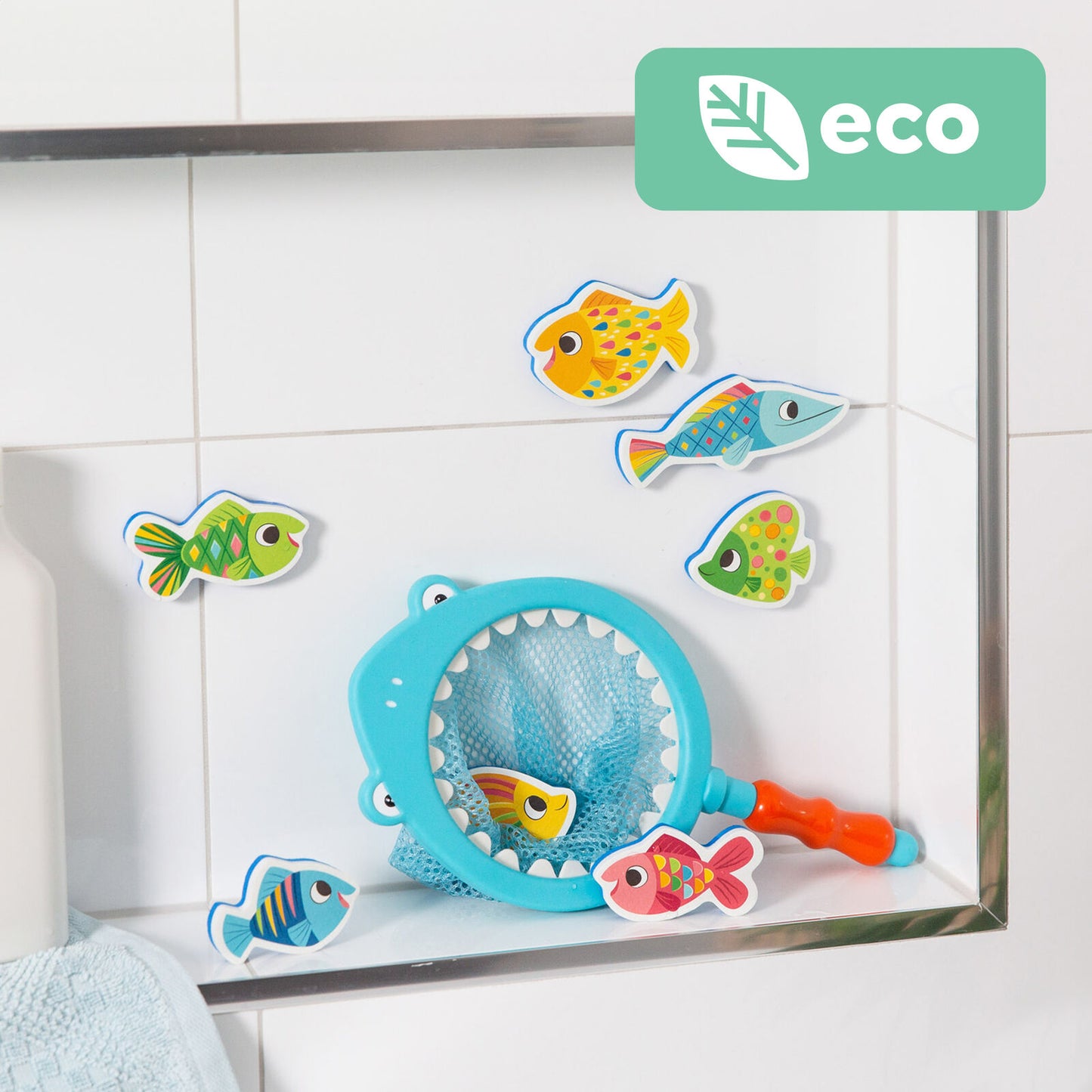 Tiger Tribe Bath Toy Shark Chasey - Catch A Fish Eco