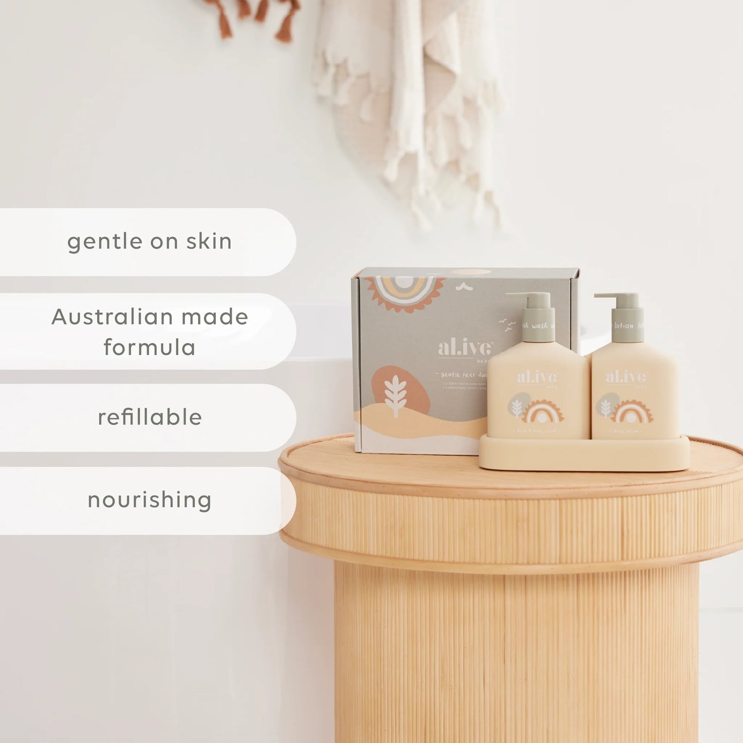 Al.ive Baby Hair and Body Duo | Gentle Pear