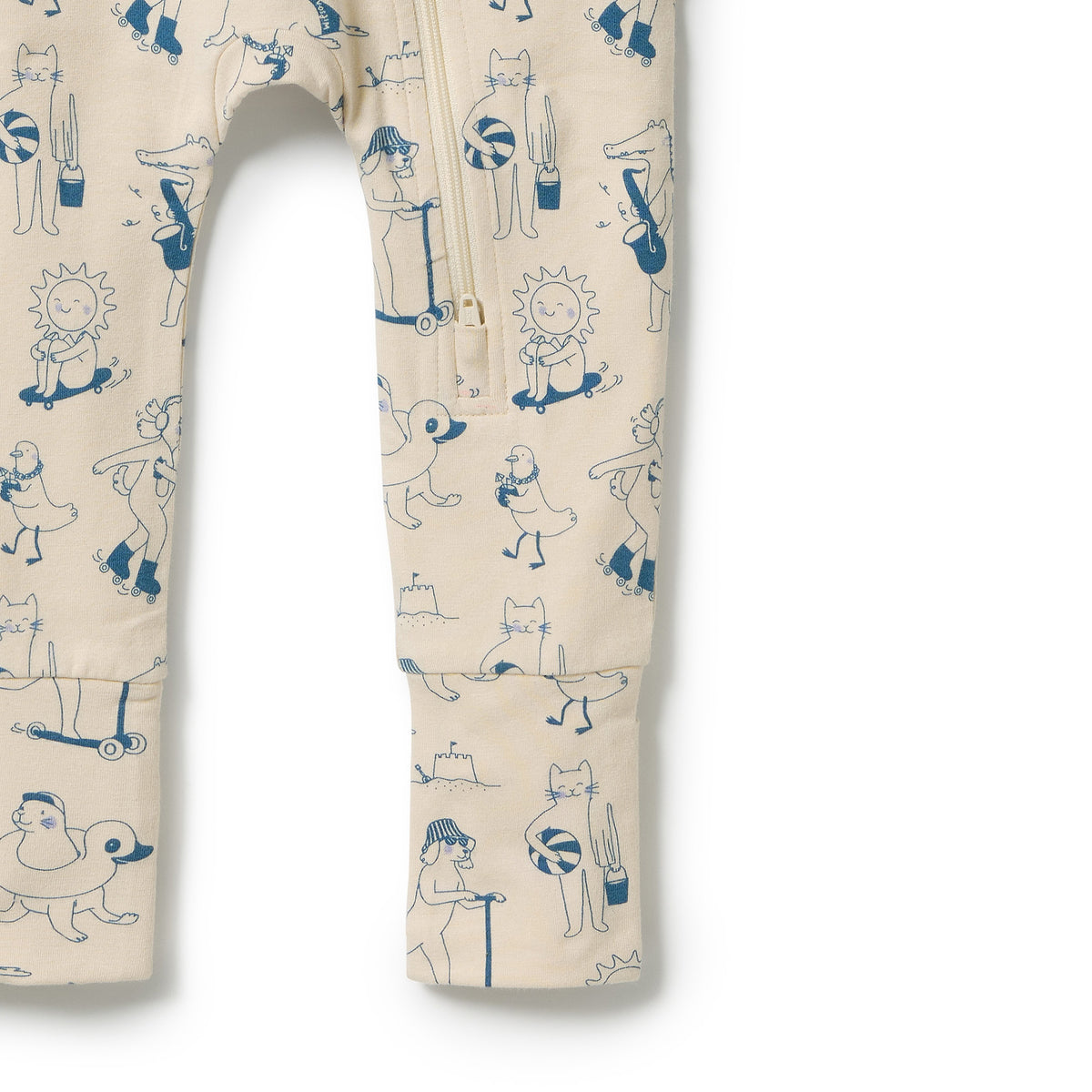 WILSON AND FRENCHY | ORGANIC ZIPSUIT WITH FEET | TOUT EST MAGIQUE