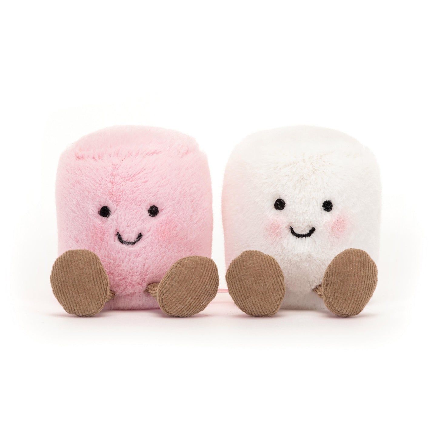 JELLYCAT AMUSEABLES | PINK AND WHITE MARSHMALLOWS - Angus & Dudley Collections