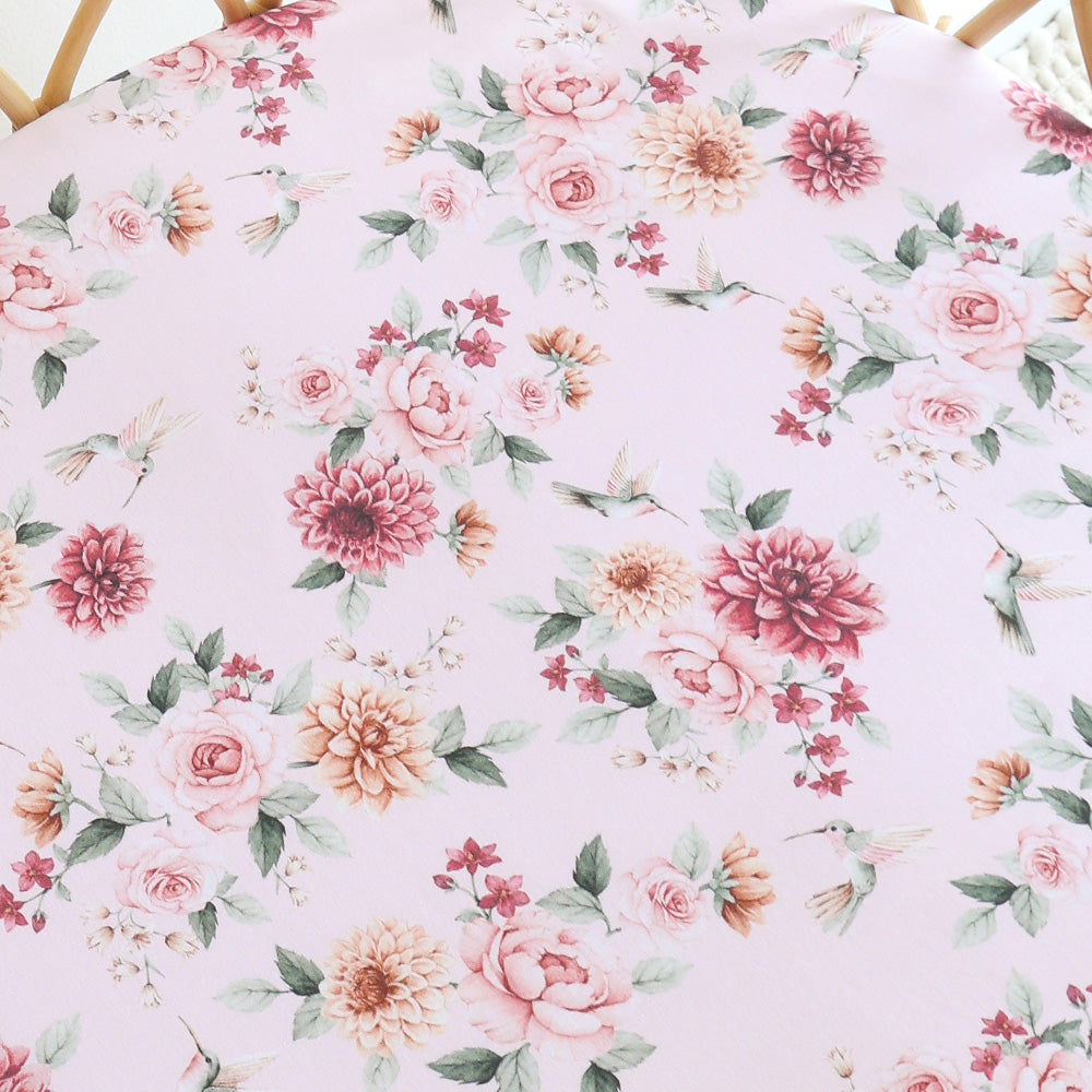 Snuggle Hunny Fitted Bassinet & Change Pad Cover | Birds and Blooms
