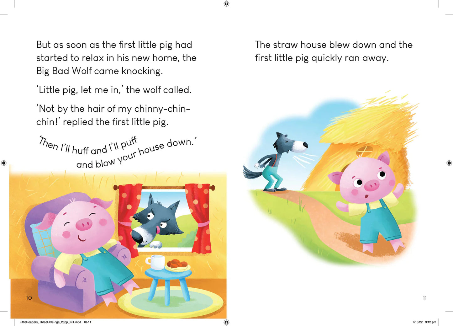 Kids Little Readers Hardcover Book - Three Little Pigs