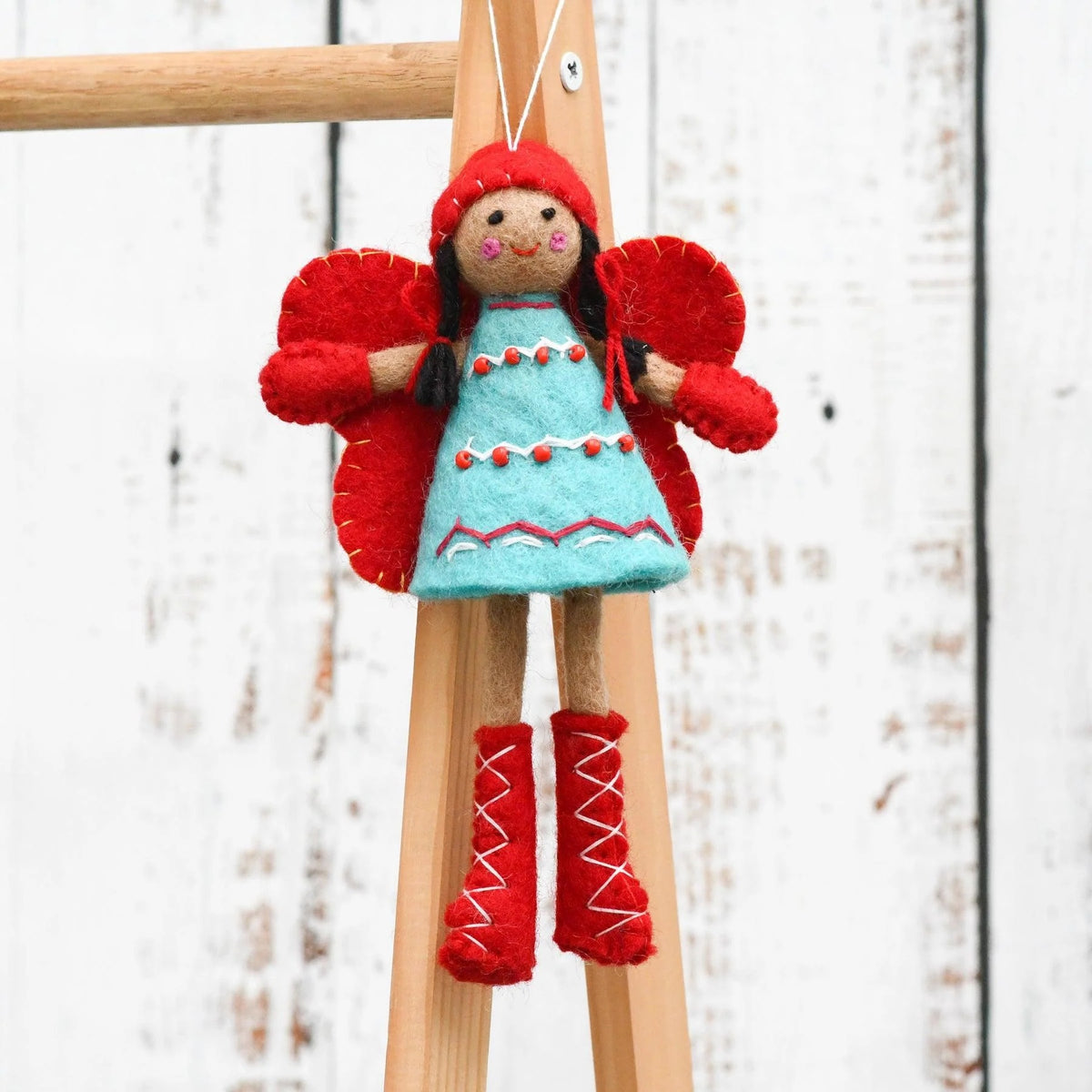 TARA TREASURES | FELT GREETINGS FAIRY | BLUE DRESS