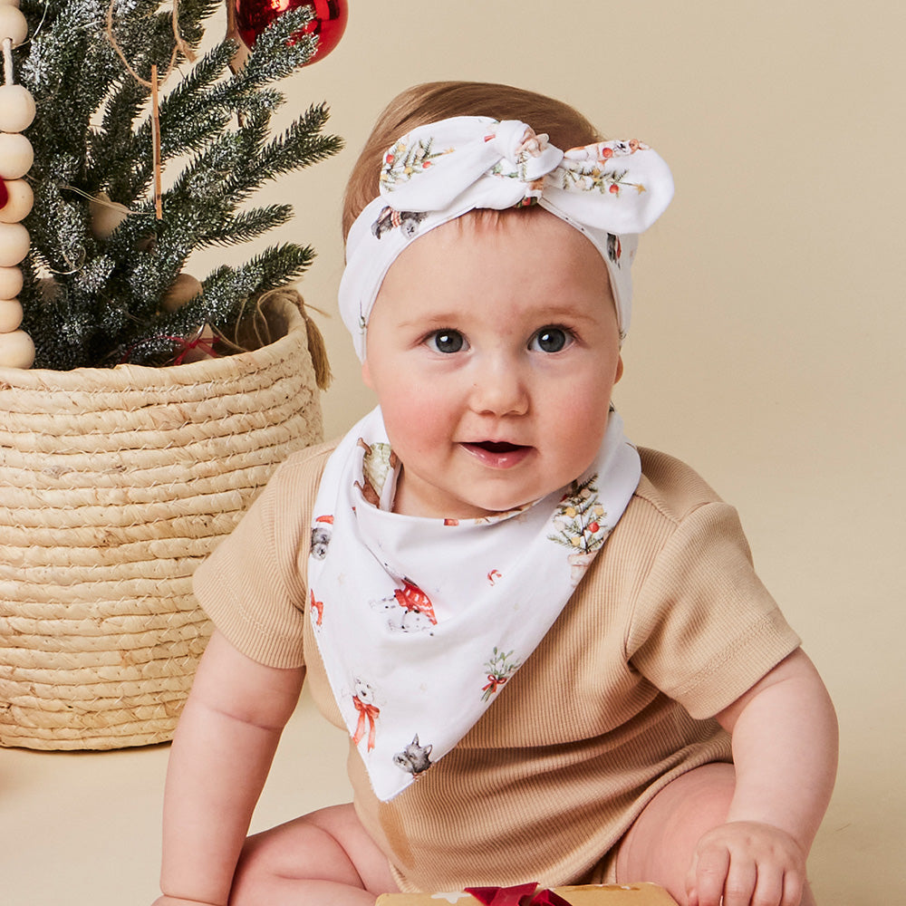 SNUGGLE HUNNY | DRIBBLE BIB | CHRISTMAS PUPS