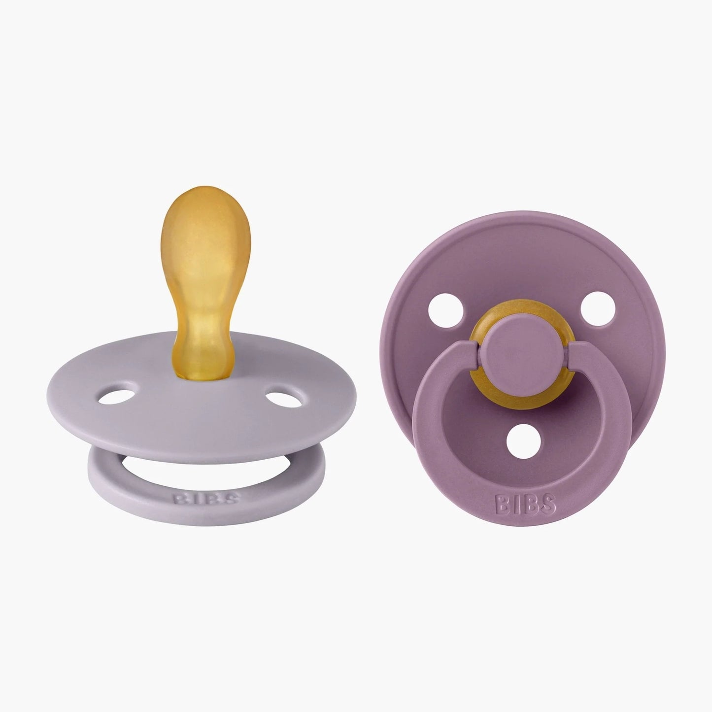 Bibs Colour Dummies Symmetrical - Fossil Grey/Mauve - (2 pack)