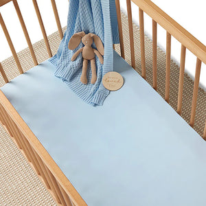 Snuggle Hunny Kids Diamond Knit Blanket - Baby Blue