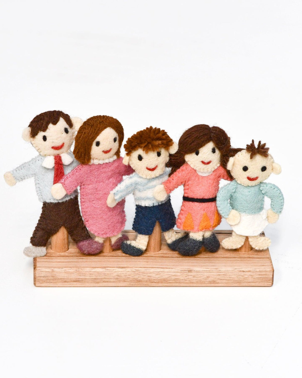 Tara Treasures Finger Puppet Set - Family - Angus & Dudley Collections
