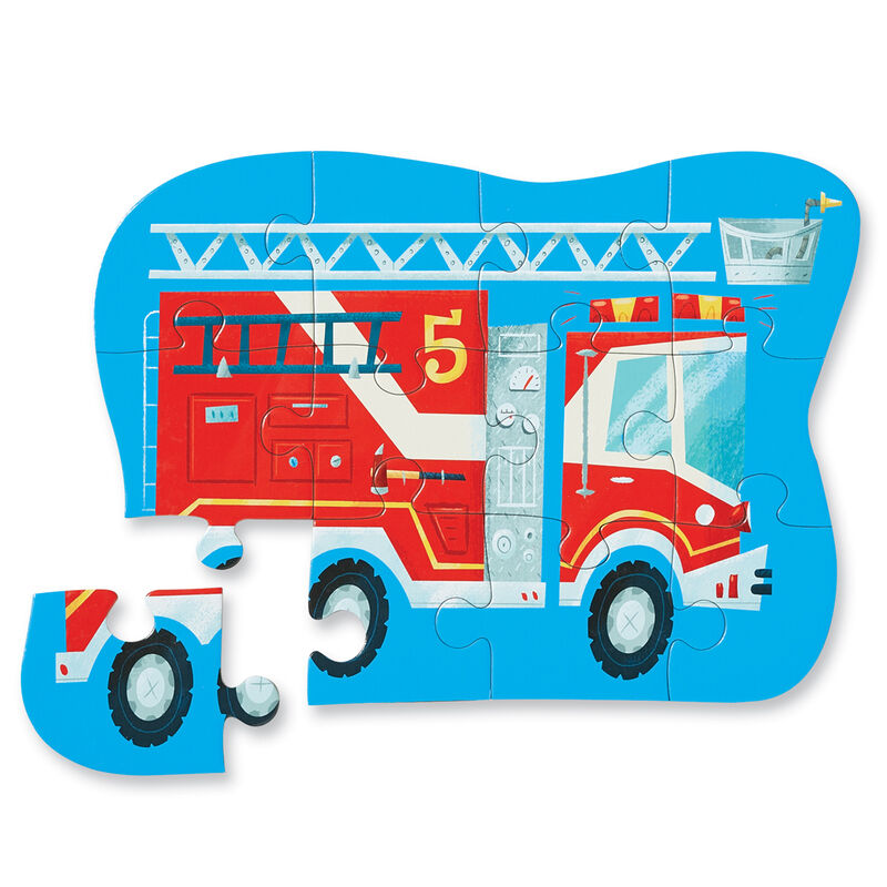 Crocodile Creek Mini Puzzle 12 Piece - Fire Truck