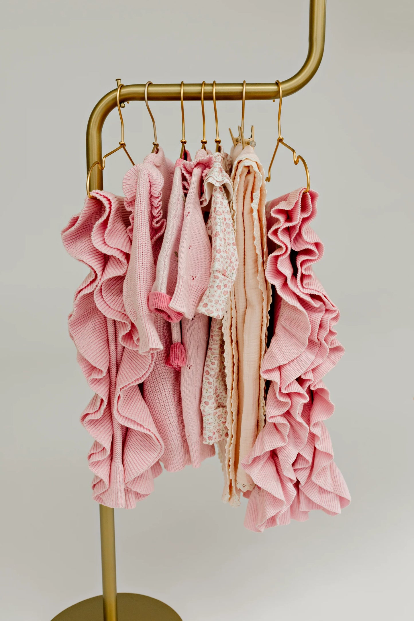 CONFETTI KIDZ POINTELLE KNIT ROMPER | CLASSIC PINK