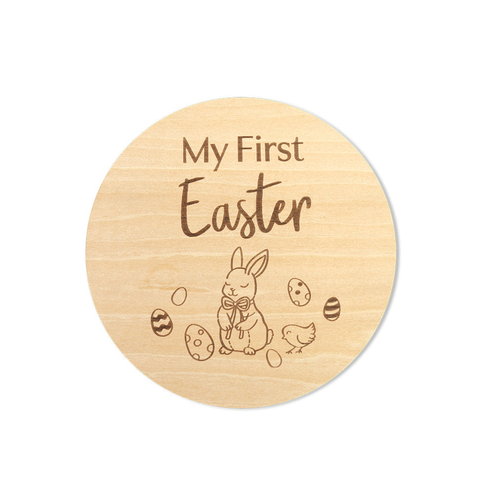 SNUGGLE HUNNY | WOODEN MILESTONE DISC | CHRISTMAS/EASTER