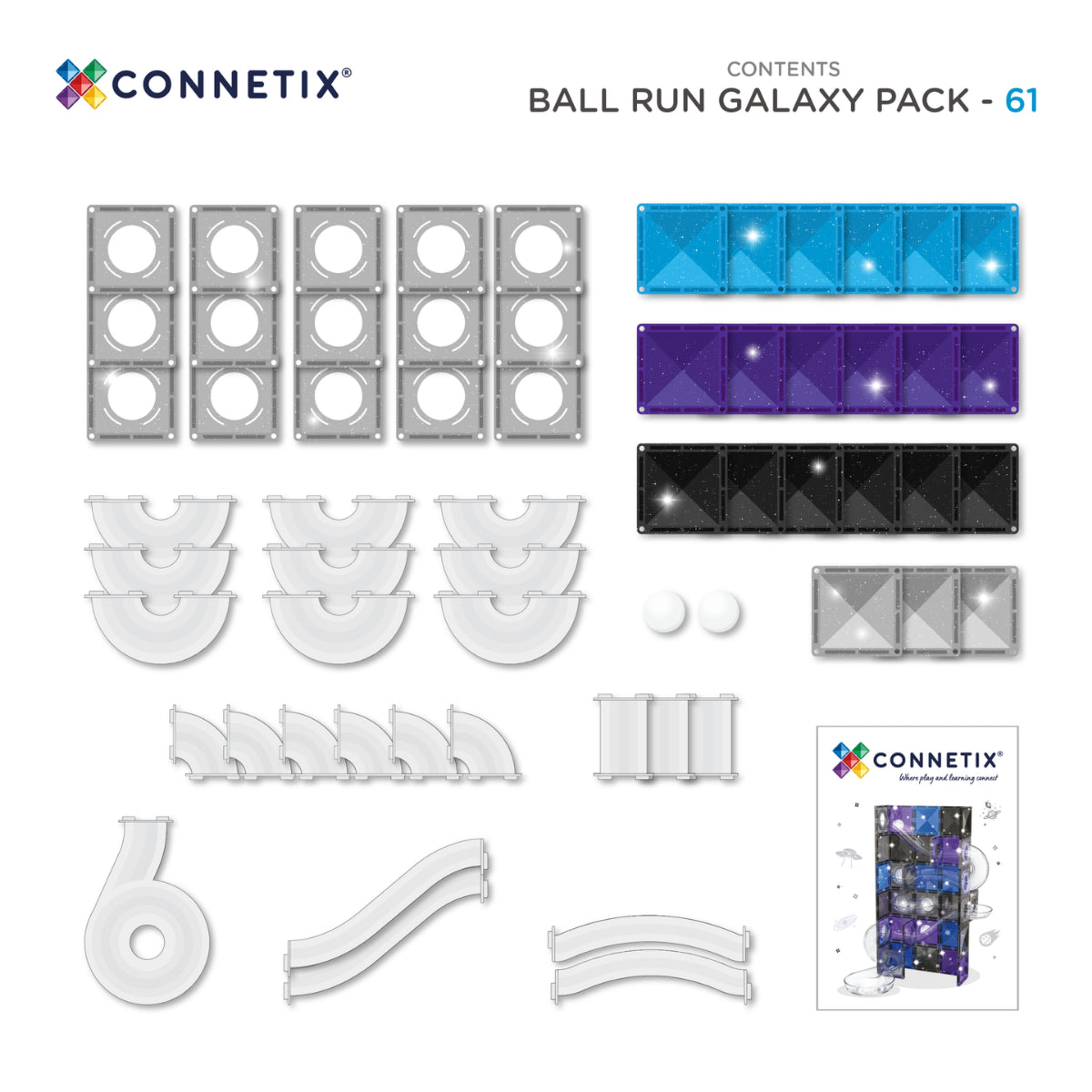 CONNETIX | BALL RUN GALAXY PACK | 61 PIECE