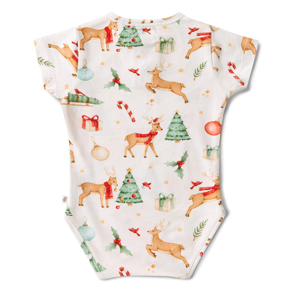 Snuggle Hunny Bodysuit Short Sleeve - Prancer and Friends