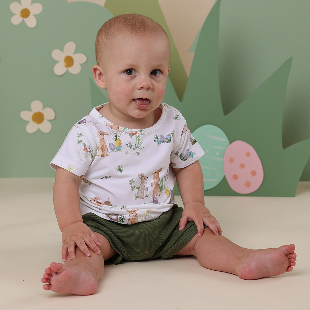 Snuggle Hunny Short Sleeve T-Shirt - Easter Bunnies