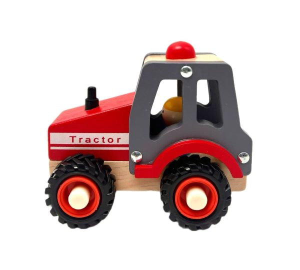 Wooden Red Tractor