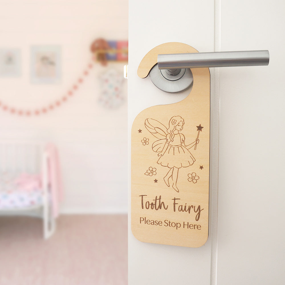 SNUGGLE HUNNY | WOODEN DOOR HANGER | TOOTH FAIRY