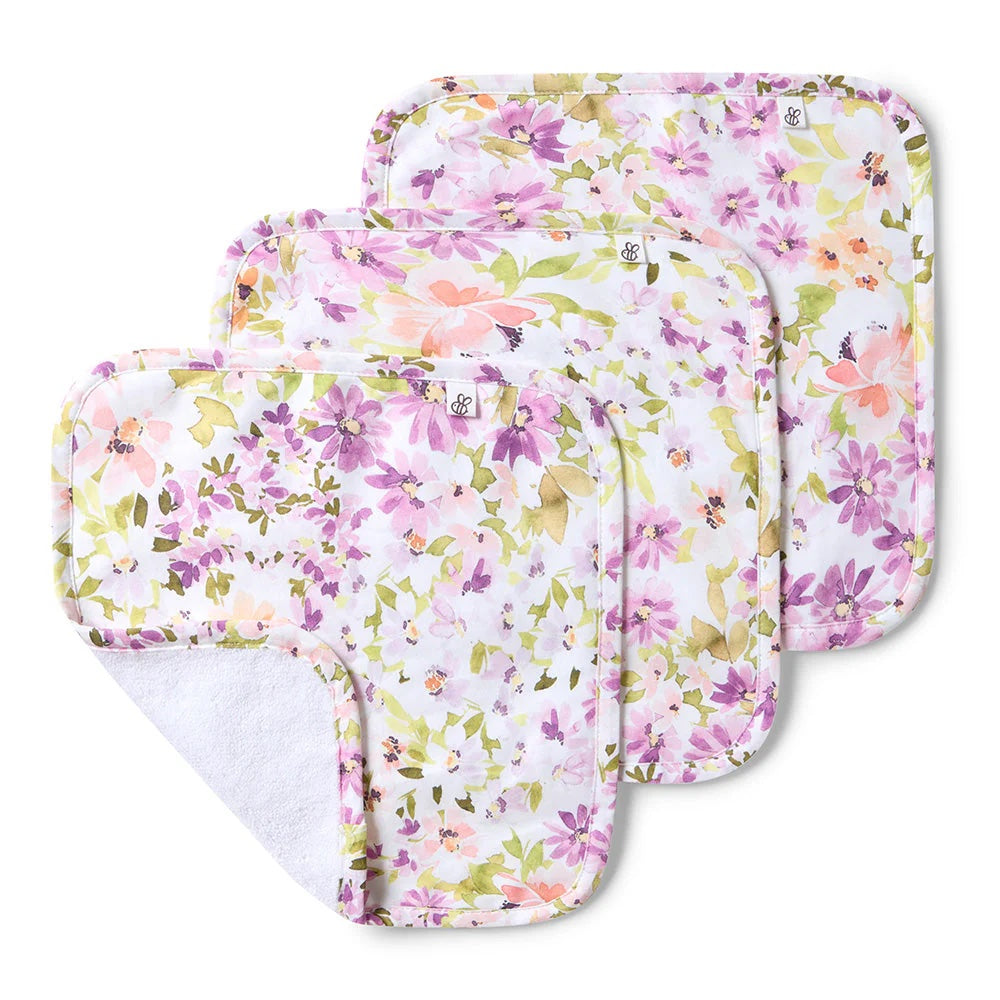 Snuggle Hunny Organic Cotton Wash Cloths 3 Pack - Isla