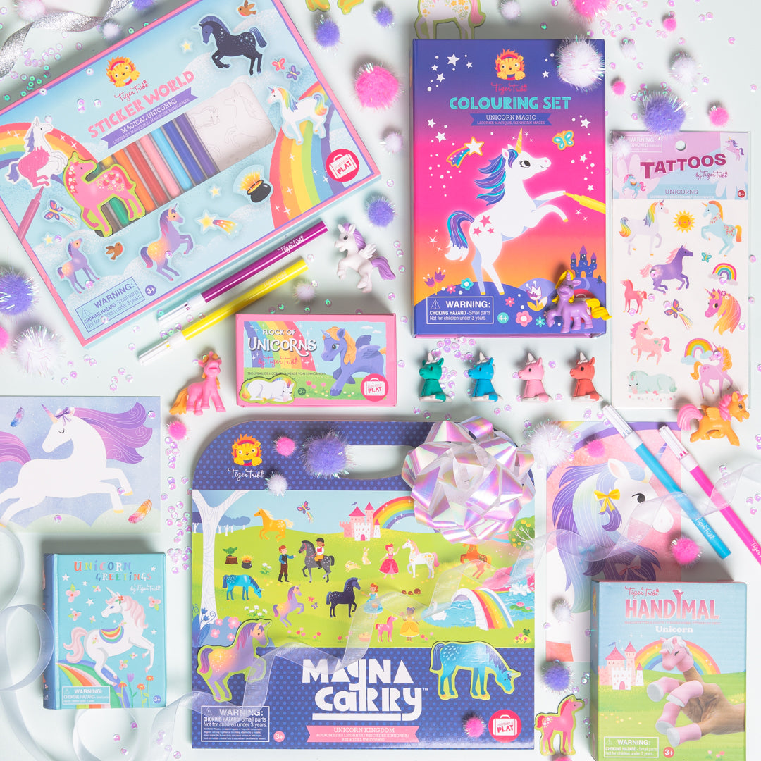 Tiger Tribe Colouring Set - Unicorn Magic