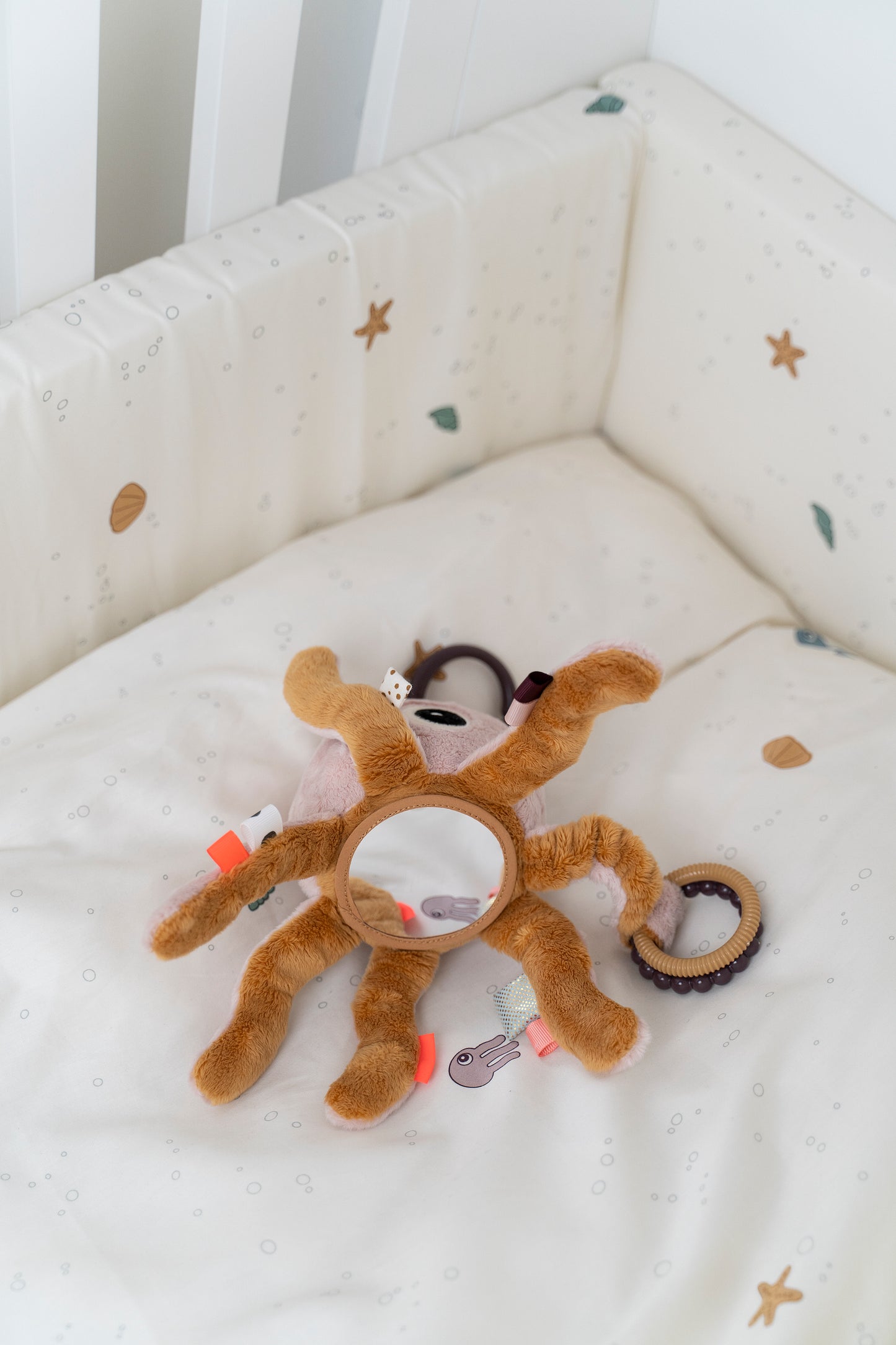 Done By Deer Pram/Cot Activity Jelly Toy - Powder Pink