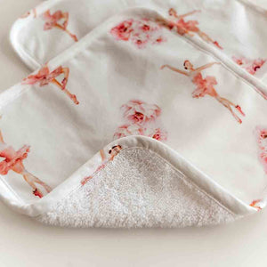 Snuggle Hunny Organic Cotton Wash Cloths 3 Pack - Ballerina