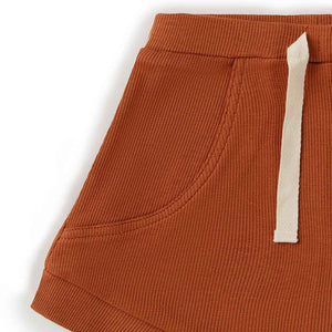 Snuggle Hunny Organic Cotton Shorts - Biscuit