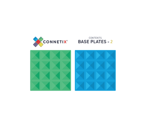 Connetix Tiles - 2 Piece Base Plate Pack - Rainbow