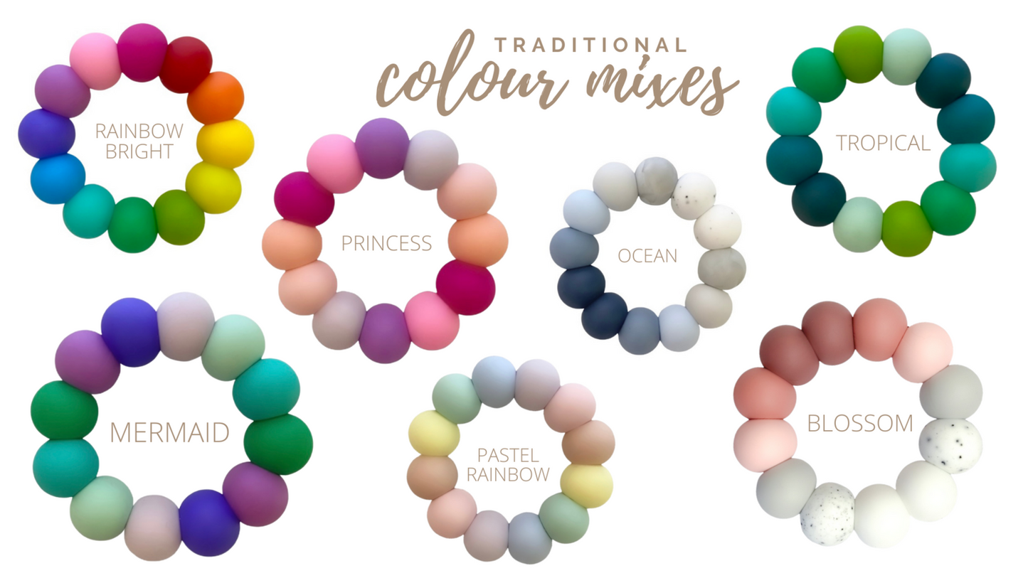 Nature Bubz Dummy Clip Beaded - Mixed Colour