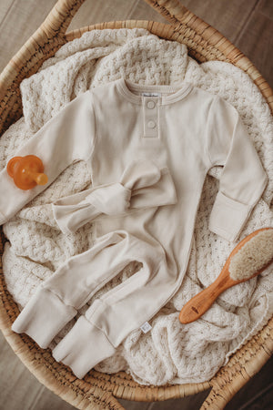 Snuggle Hunny Organic Cotton Growsuit - Halo