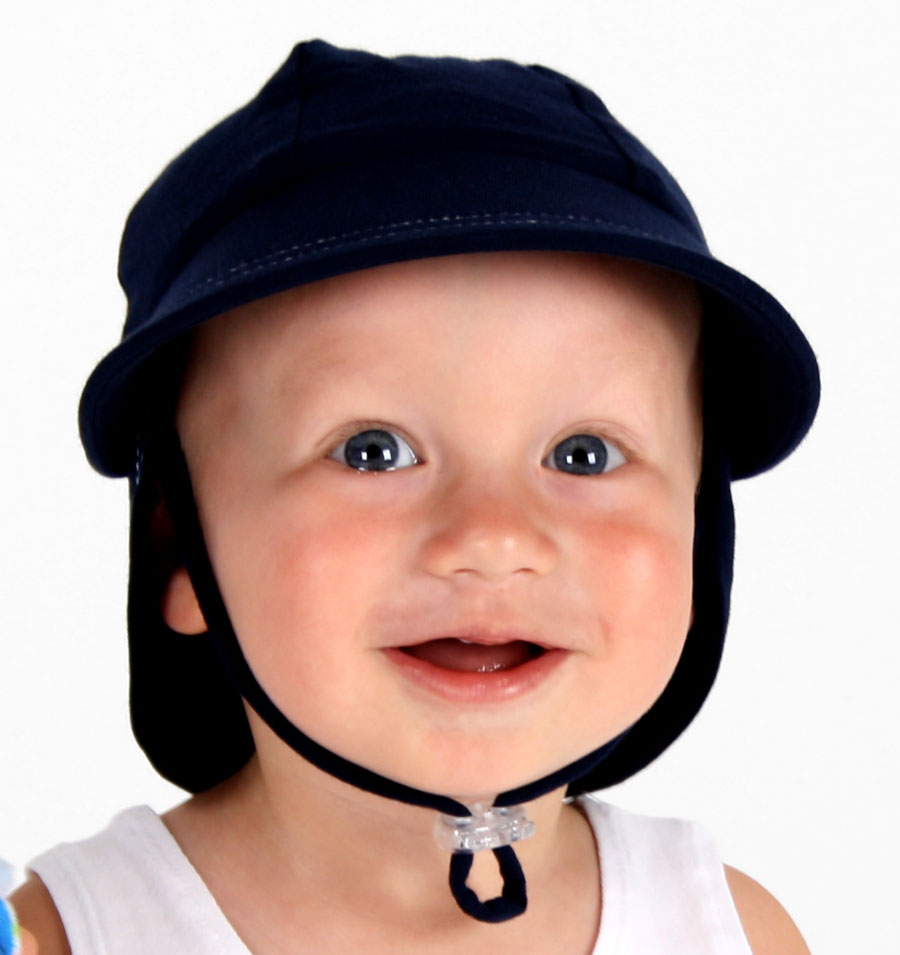 BEDHEAD BABY LEGIONNAIRE FLAP SUNHAT | NAVY