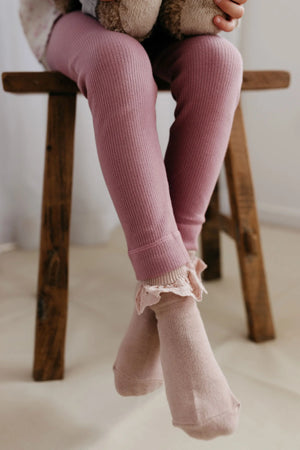 Jamie Kay Organic Cotton Rib Knit Leggings I Lillium