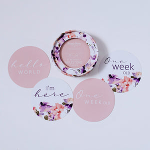 Snuggle Hunny Milestone Discs - Blushing Beauty & Musk Pink
