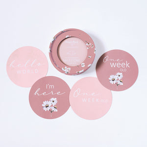 Snuggle Hunny Milestone Discs - Daisy & Musk Pink