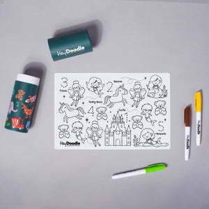 Hey Doodle Silicone Colouring Mini Mat - Sugar and Spice