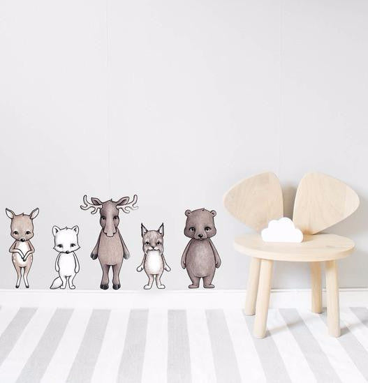 Wall Stickers - Nordic Friends - Angus & Dudley Collections