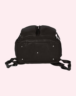Oioi Vegan Leather Nappy Backpack - Black