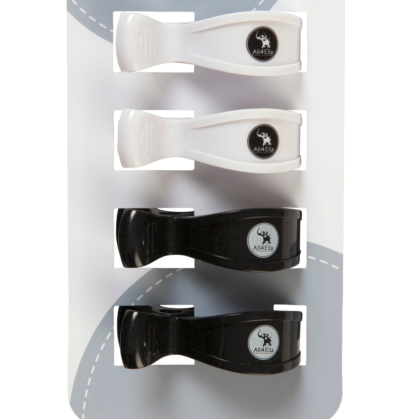 All4 Ella pram pegs - Angus and Dudley