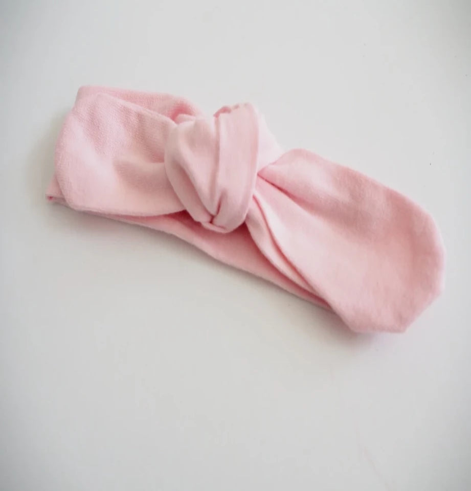 Snuggle Topknot Headband - Pink - Angus & Dudley Collections