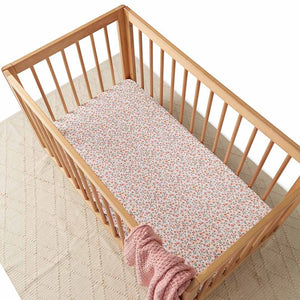 Snuggle Hunny Fitted Cot Sheet - Spring Floral