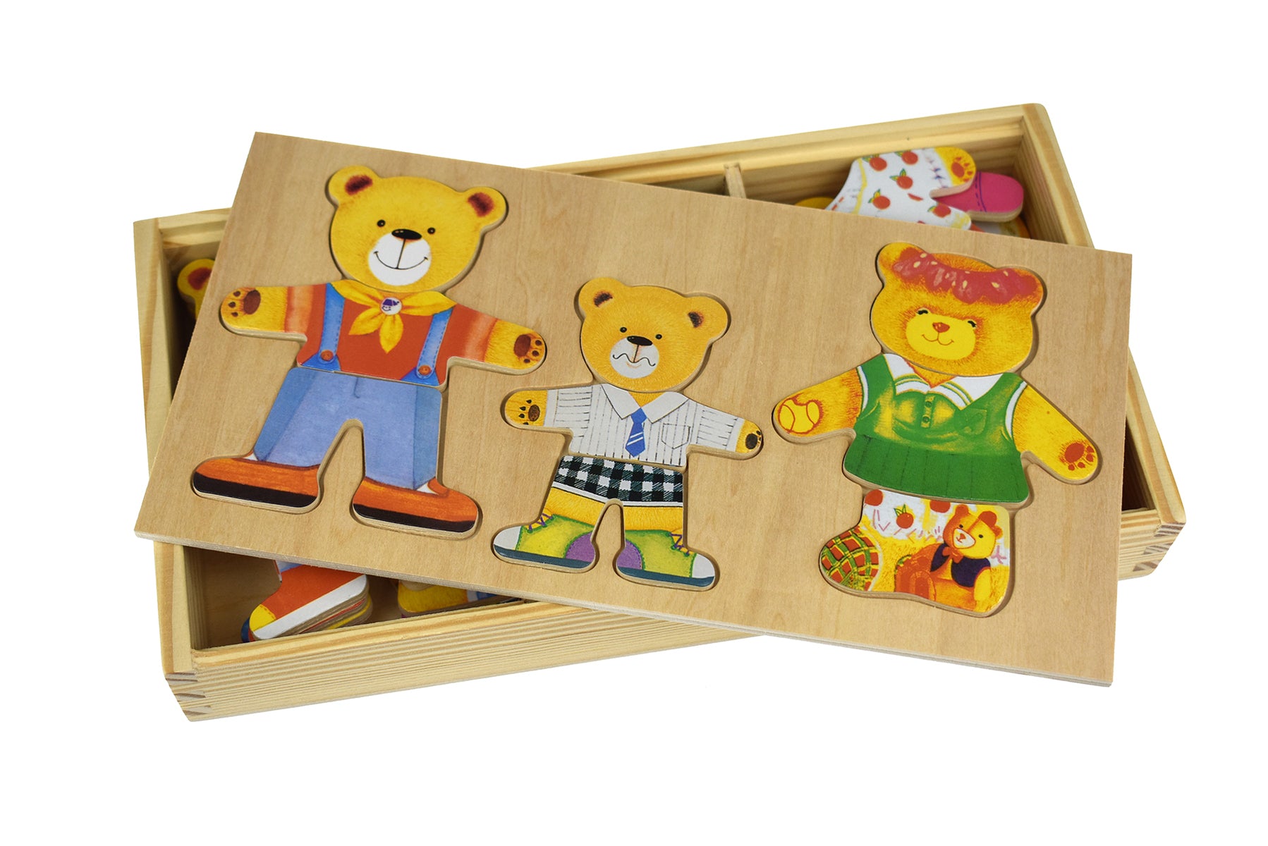 wooden bear puzzle - angus and dudley