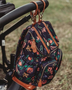 Oioi Nylon Nappy Backpack - Botanical Floral