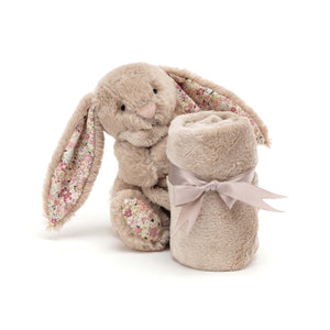 Jellycat Bashful Soother - Blossom Bea Beige Bunny