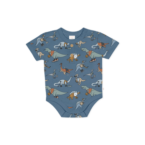 Confetti Kidz Organic Cotton and Bamboo Bodysuit - Sporty Dinos