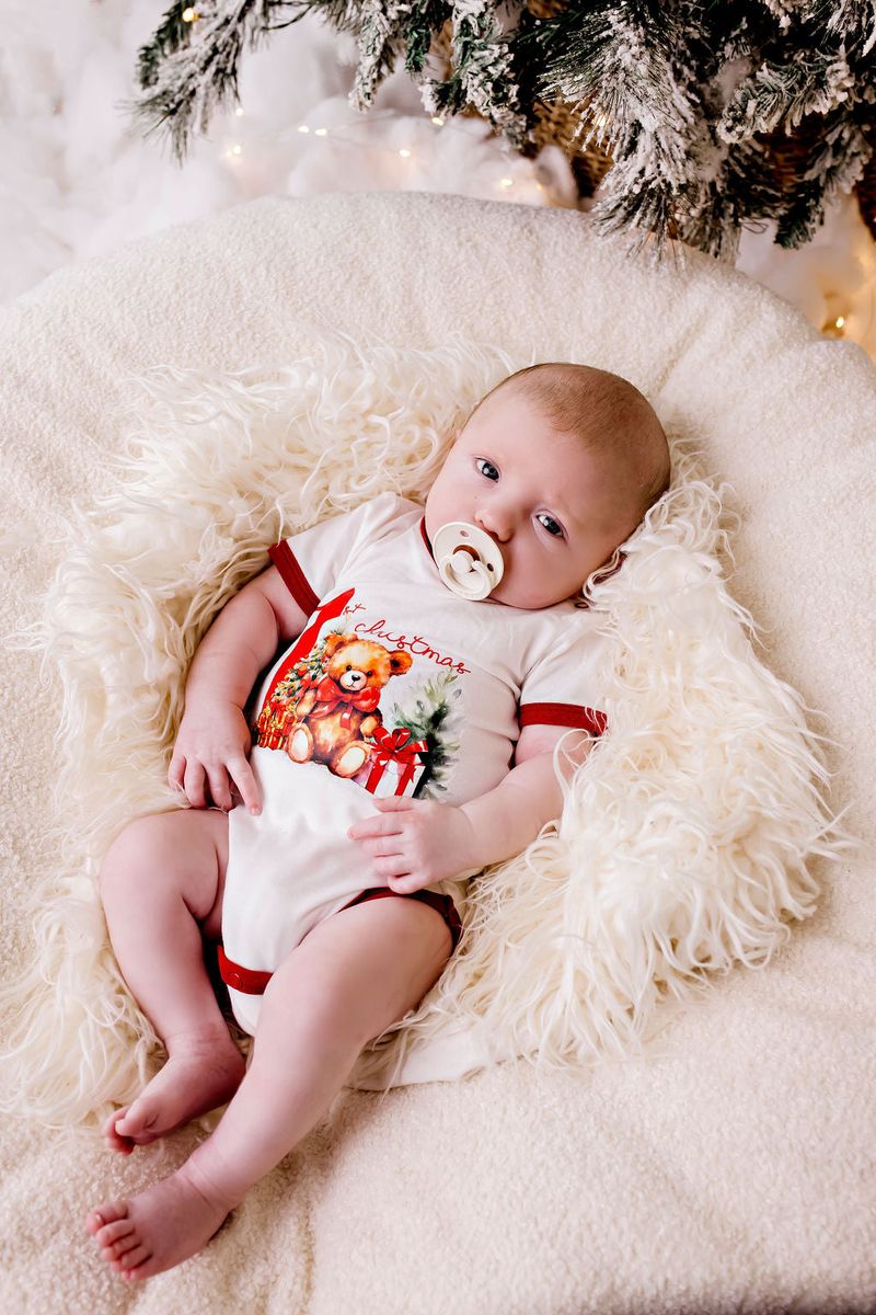 Confetti Kidz My First Christmas Bodysuit - Red