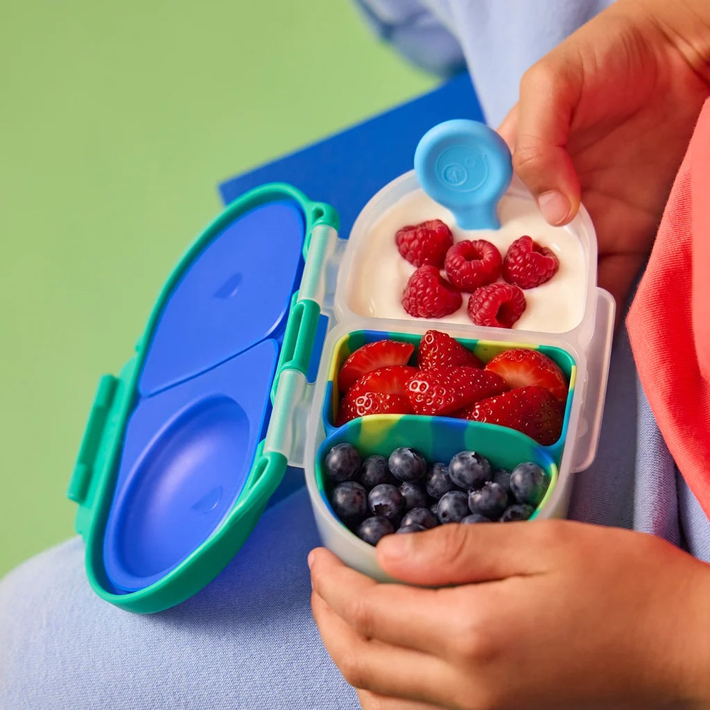 B BOX | SILICONE BENTO BUDDY SNACKBOX | ELECTRIC JUNGLE