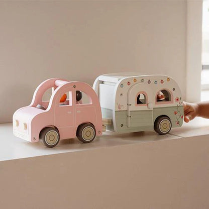 Little Dutch Wooden Car and Caravan Set