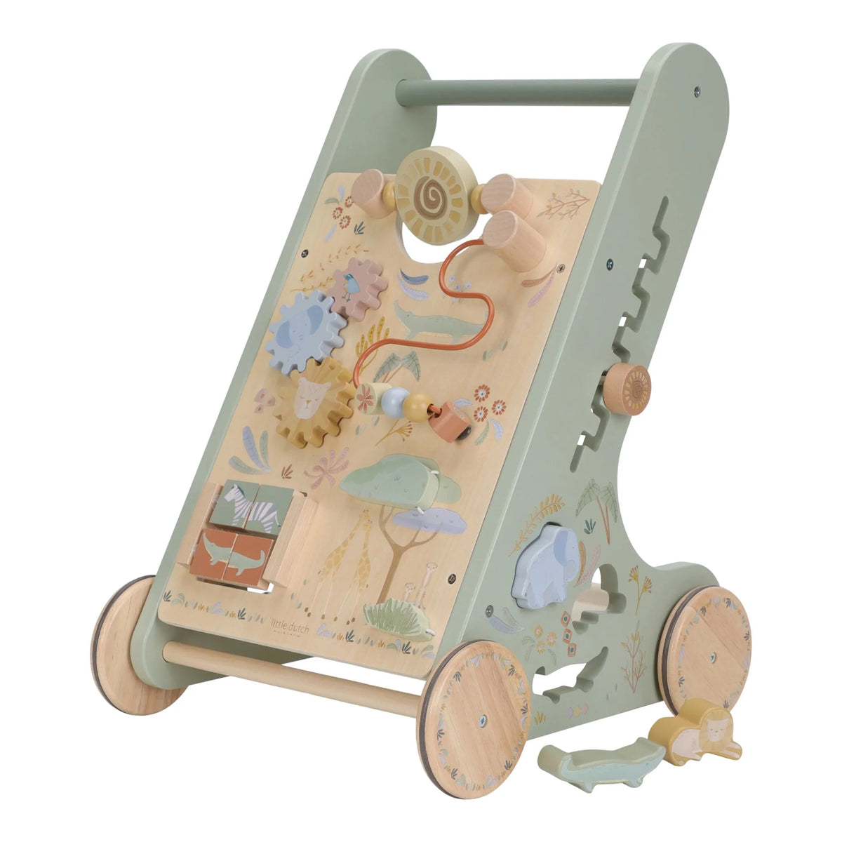 LITTLE DUTCH | WOODEN ACTIVITY WALKER | SAFARI