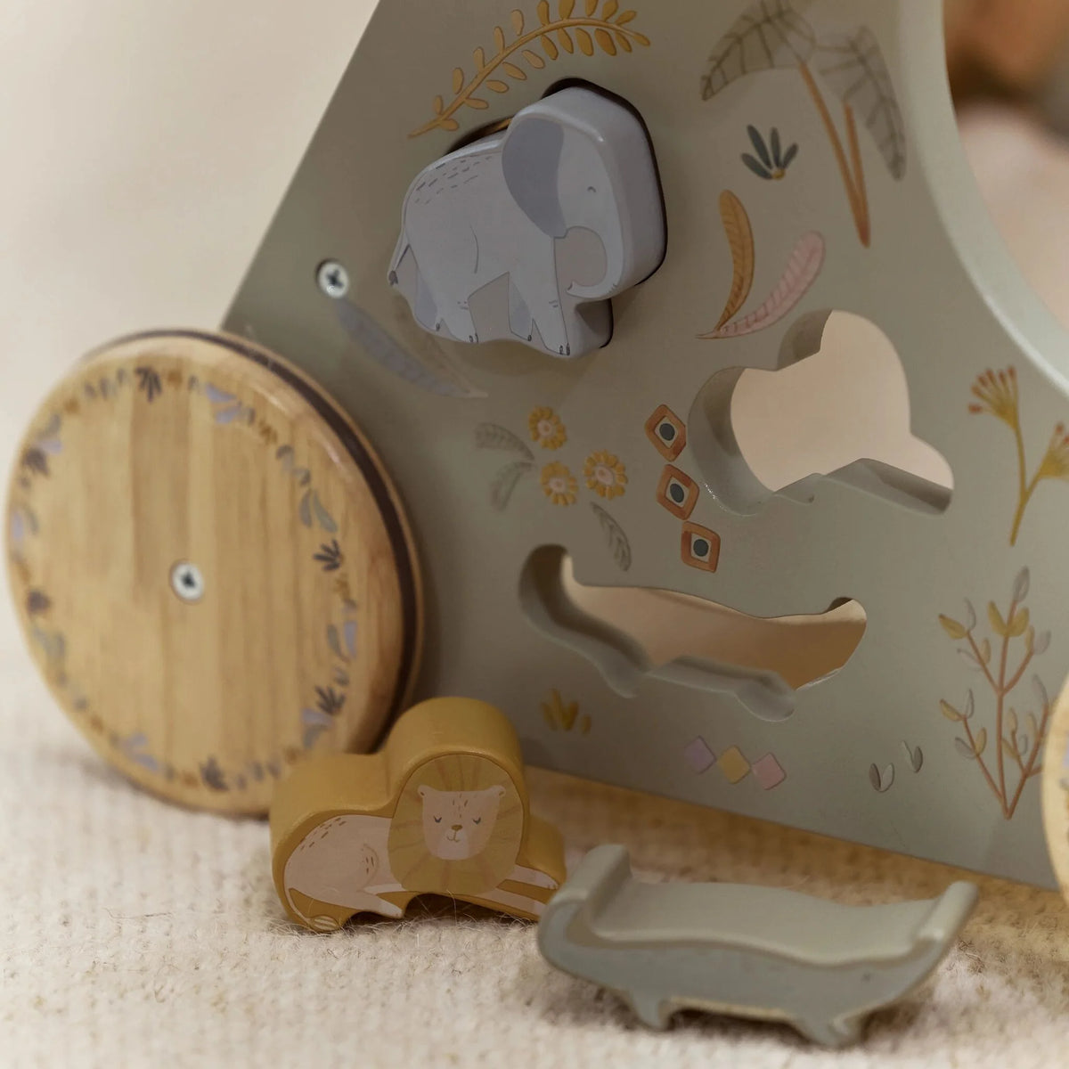LITTLE DUTCH | WOODEN ACTIVITY WALKER | SAFARI
